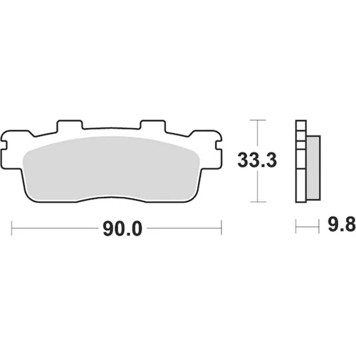 Brzdové doštičky BRAKING 945SM1 (semi-metalická zmes SM1) 2 ks v balení
