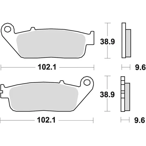 Brzdové doštičky BRAKING 720CM55 (sintrovaná zmes CM55) 2 ks v balení