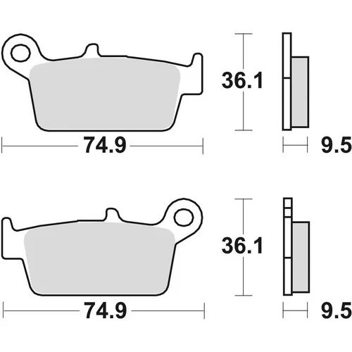 Brzdové doštičky BRAKING 701CM44 (sintrovaná zmes CM44) 2 ks v balení