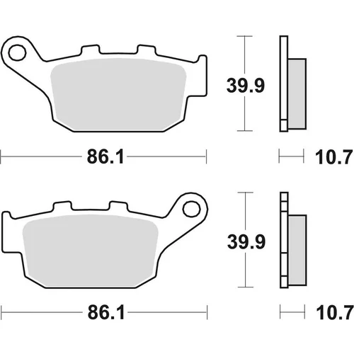 Brzdové doštičky BRAKING 711CM56 (sintrovaná zmes CM56) 2 ks v balení