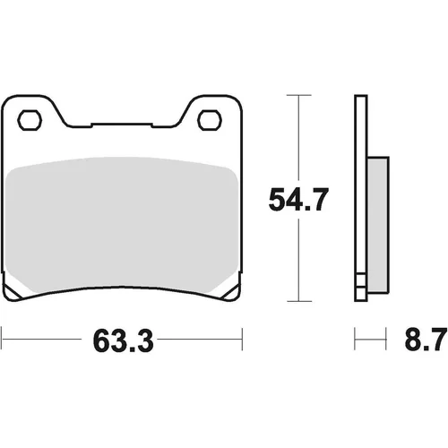 Brzdové doštičky BRAKING 661SM1 (semi-metalická zmes SM1) 2 ks v balení