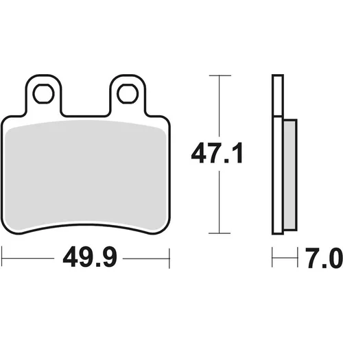Brzdové doštičky BRAKING 878SM1 (semi-metalická zmes SM1) 2 ks v balení