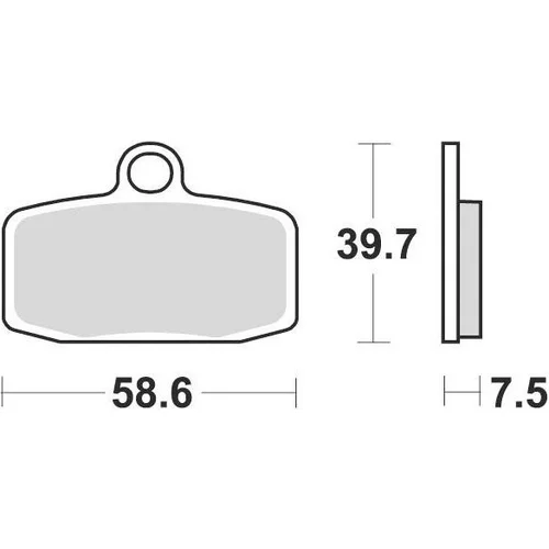 Brzdové doštičky BRAKING 955CM44 (sintrovaná zmes CM44) 2 ks v balení