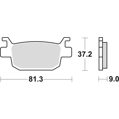 Brzdové doštičky BRAKING P30908 (sintrovaná zmes P30) 2 ks v balení