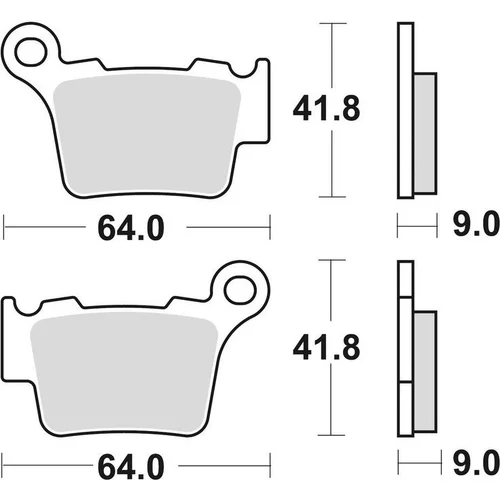 Brzdové doštičky BRAKING 891CM44 (sintrovaná zmes CM44) 2 ks v balení