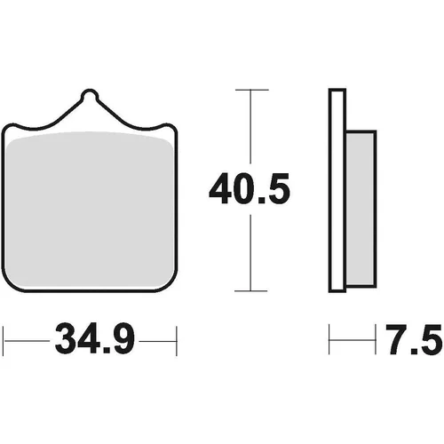 Brzdové doštičky BRAKING 870CM66 (semi metalická zmes CM66) 2 ks v balení