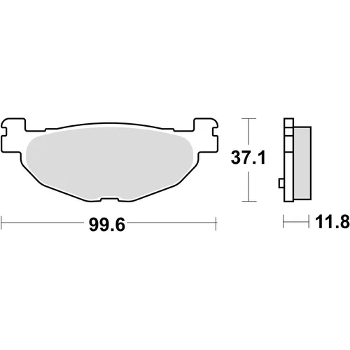 Brzdové doštičky BRAKING 904SM1 (semi-metalická zmes SM1) 2 ks v balení