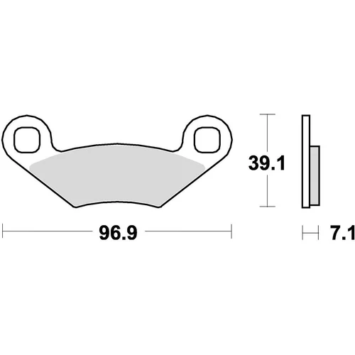 Brzdové doštičky BRAKING 857CM44 (sintrovaná zmes CM44) 2 ks v balení