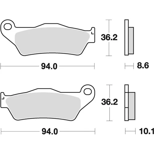 Brzdové doštičky BRAKING 794CM56 (sintrovaná zmes CM56) 2 ks v balení