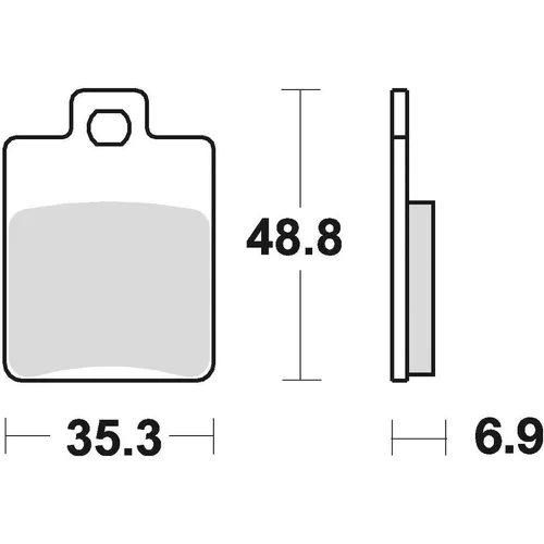 Brzdové doštičky BRAKING 808SM1 (semi-metalická zmes SM1) 2 ks v balení