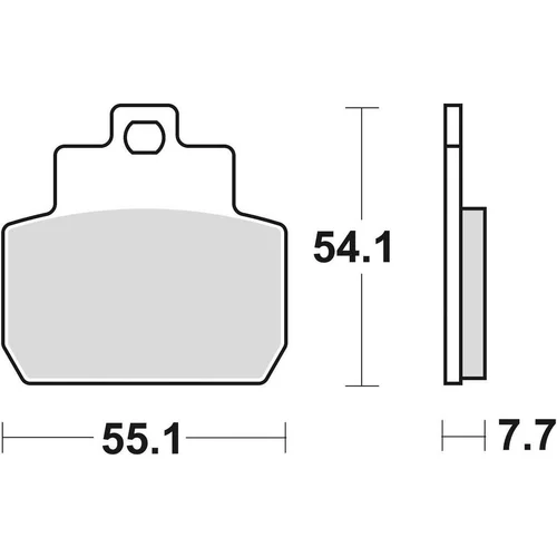 Brzdové doštičky BRAKING 909SM1 (semi-metalická zmes SM1) 2 ks v balení