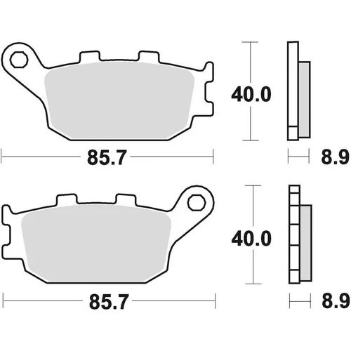 Brzdové doštičky BRAKING 742CM56 (sintrovaná zmes CM56) 2 ks v balení