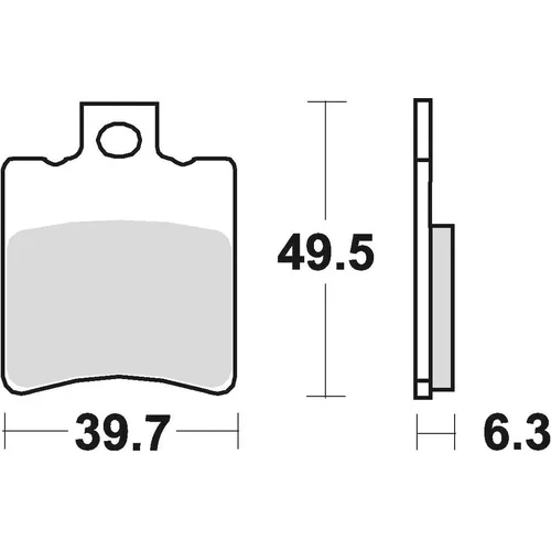Brzdové doštičky BRAKING 761SM1 (semi-metalická zmes SM1) 2 ks v balení