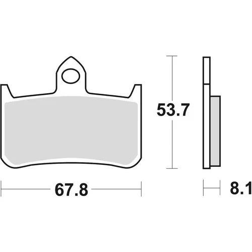 Brzdové doštičky BRAKING 756CM55 (sintrovaná zmes CM55) 2 ks v balení