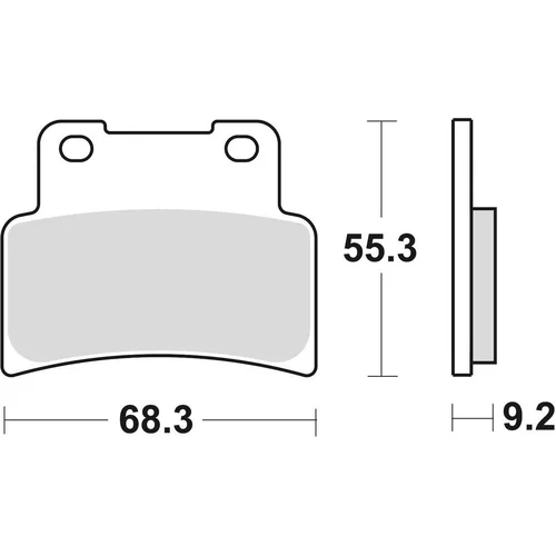 Brzdové doštičky BRAKING 933CM55 (sintrovaná zmes CM55) 2 ks v balení