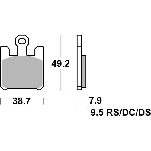 Brzdové doštičky BRAKING 893CM55 (sintrovaná zmes CM55) 2 ks v balení