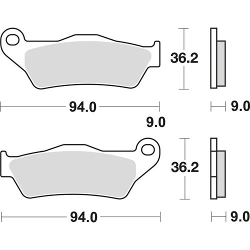 Brzdové doštičky BRAKING 970CM55 (sintrovaná zmes CM55) 2 ks v balení