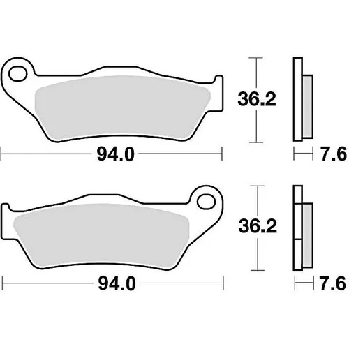 Brzdové doštičky BRAKING 746CM46 (sintrovaná zmes CM46) 2 ks v balení
