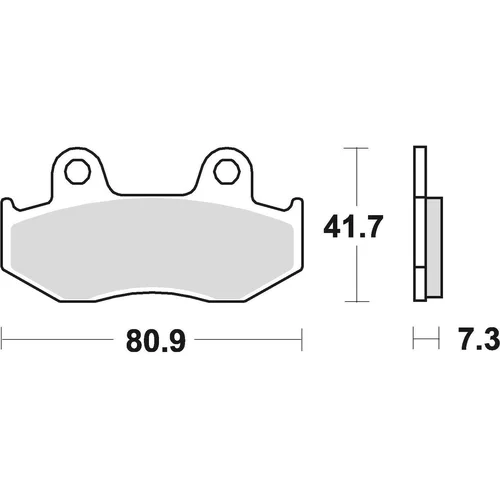 Brzdové doštičky BRAKING 667SM1 (semi-metalická zmes SM1) 2 ks v balení