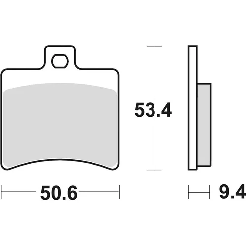Brzdové doštičky BRAKING 840SM1 (semi-metalická zmes SM1) 2 ks v balení