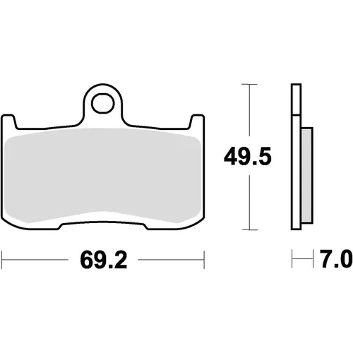 Brzdové doštičky BRAKING 906CM55 (sintrovaná zmes CM55) 2 ks v balení