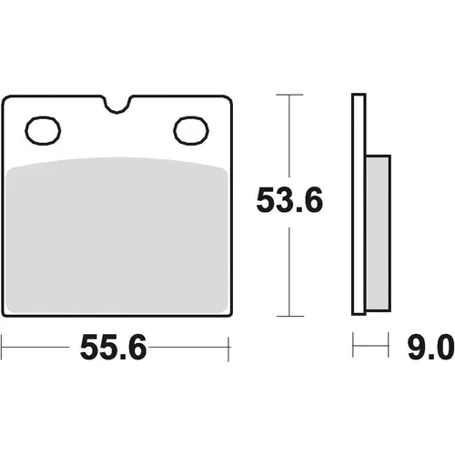 Brzdové doštičky BRAKING 613CM56 (sintrovaná zmes CM56) 2 ks v balení