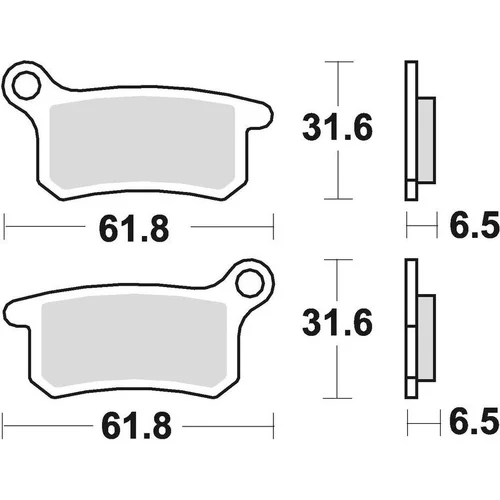 Brzdové doštičky BRAKING 873CM44 (sintrovaná zmes CM44) 2 ks v balení