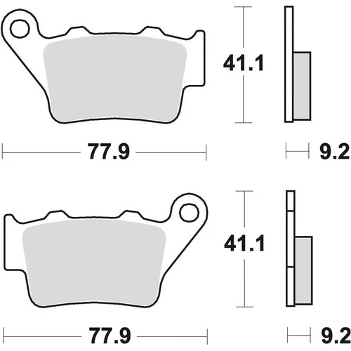 Brzdové doštičky BRAKING 773CM56 (sintrovaná zmes CM56) 2 ks v balení