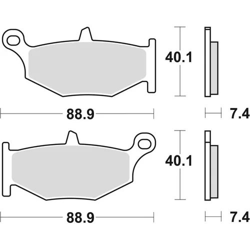 Brzdové doštičky BRAKING 924CM56 (sintrovaná zmes CM56) 2 ks v balení
