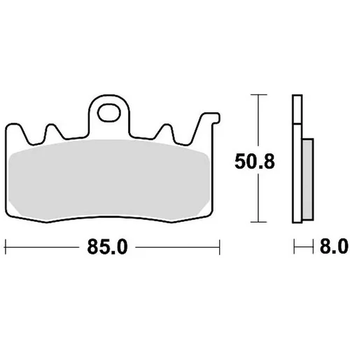 Brzdové doštičky BRAKING 960CM55 (sintrovaná zmes CM55) 2 ks v balení