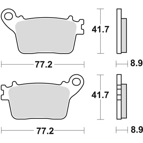 Brzdové doštičky BRAKING 925CM56 (sintrovaná zmes CM56) 2 ks v balení