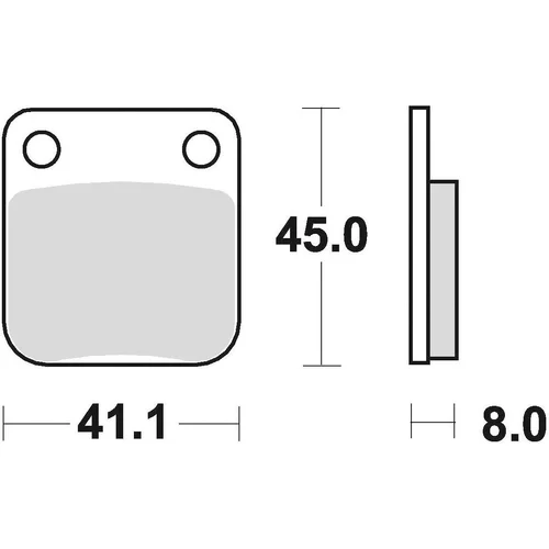 Brzdové doštičky BRAKING 703SM1 (semi-metalická zmes SM1) 2 ks v balení
