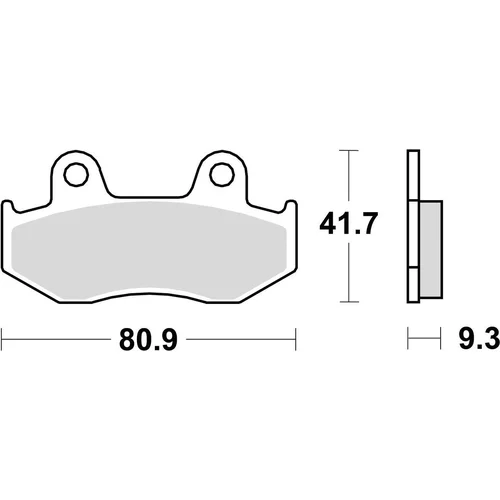 Brzdové doštičky BRAKING 940CM44 (sintrovaná zmes CM44) 2 ks v balení