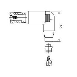 Pripájací konektor zapaľovacej cievky BREMI 13552A1