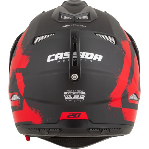 Prilba Tour 2.0 Crew (čierna matná/červená, veľkosť XS) /CASSIDA/ - obr. 5
