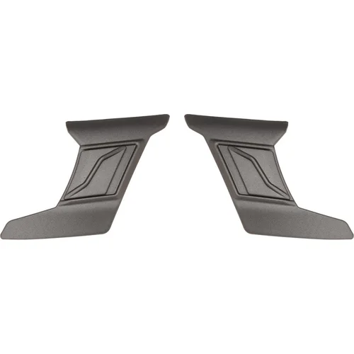 Čelné kryty vrchnej ventilácie pre prilby Cyklon CASSIDA KIT UPPER FRONT VENT GLOSS TIT ČR, (strieborná titatnium matná, pár)