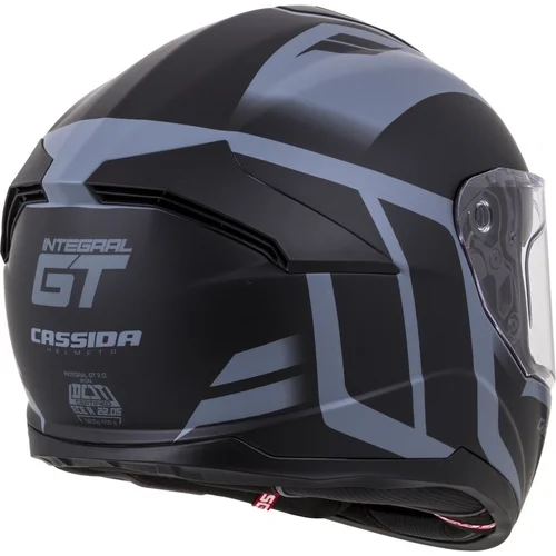 Prilba Integral GT 2.0 Ikon (čierna matná/sivá, veľkosť 2XL) /CASSIDA/ - obr. 8