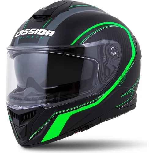 Prilba Integral GT 2.0 Reptyl CASSIDA (čierna/zelená/biela, veľkosť S)