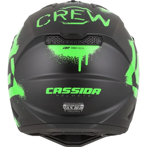 Prilba Cross Cup 2 Crew (čierna matná/zelená fluo, veľkosť 2XL) /CASSIDA/ - obr. 3