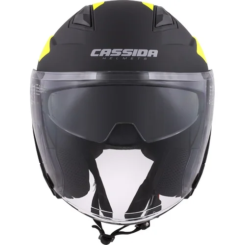 Prilba Jet Tech Corso (čierna matná/žltá fluo, veľkosť XS) /CASSIDA/ - obr. 1