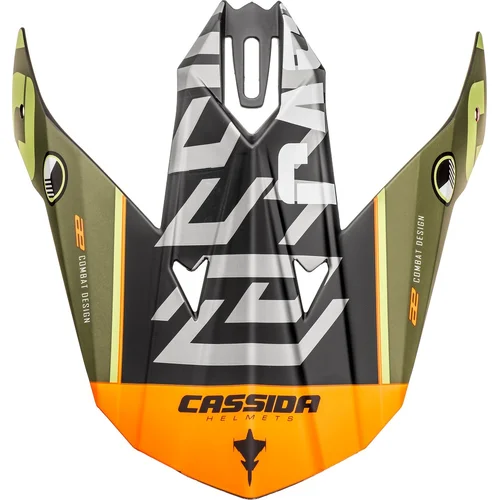 Šilt pre prilby Cross Cup Sonic, CASSIDA (zelená matná/oranžová)