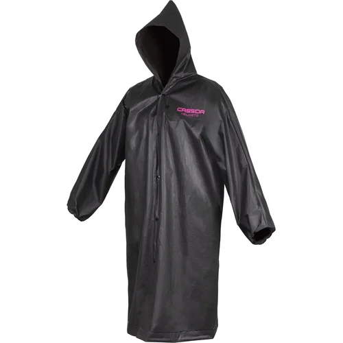 Pláštenka CREW CASSIDA Cassida black rain coat pink logo (čierna, ružové fluo logo) 2026