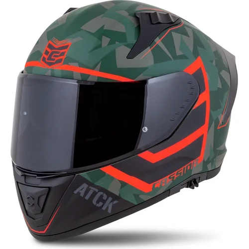 Prilba Aero ATCK CASSIDA (zelená camo/čierna/sivá/oranžová, veľkosť 2XL)