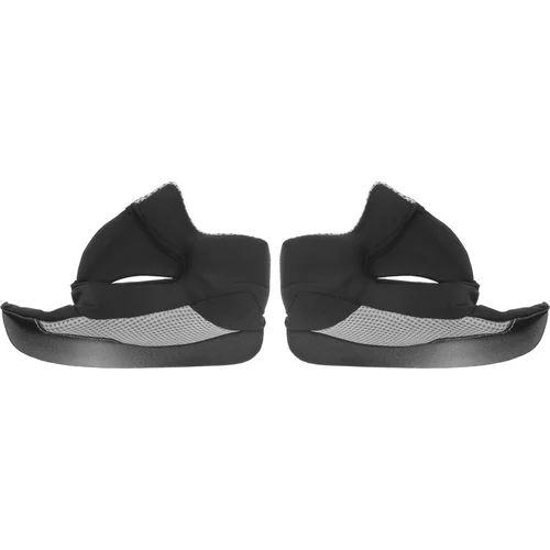 Lícnice interiéru pre prilby Cross Cup CASSIDA GREY CHEEK PADS SC-15 XS ČR, (sivé/čierne, veľkosť XS)