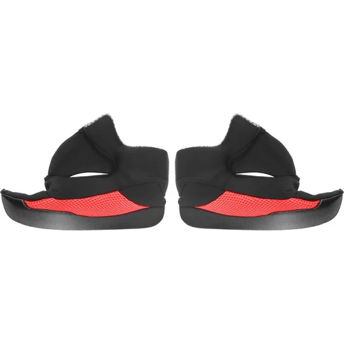 Lícnice interiéru pre prilby Cross Cup CASSIDA RED CHEEK PADS SC-15 S ČR, (červené/čierne/sivé, veľkosť S)