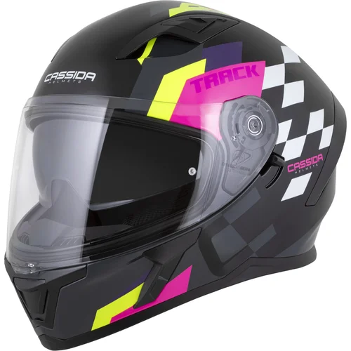 Prilba Orbit Track CASSIDA (čierna/ružová/fialová/žltá fluo/biela, veľkosť XL)