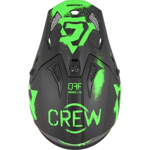 Prilba Cross Cup 2 Crew (čierna matná/zelená fluo, veľkosť XL) /CASSIDA/ - obr. 6