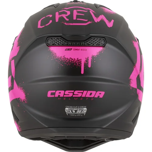 Prilba Cross Cup 2 Crew (čierna matná/ružová fluo, veľkosť M) /CASSIDA/ - obr. 3