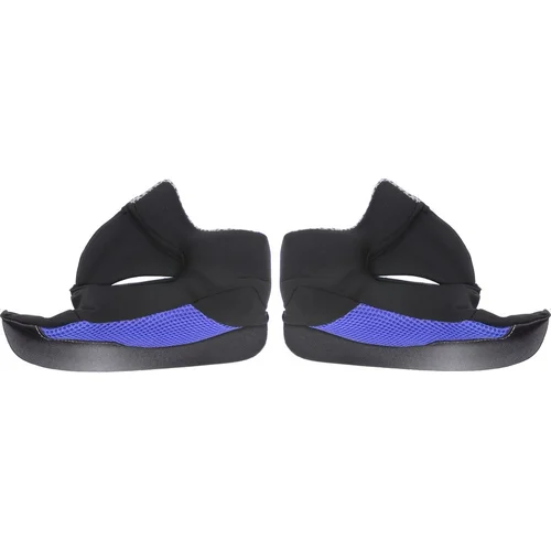Lícnice interiéru pre prilby Cross Cup CASSIDA BLUE CHEEK PADS SC-15 XS ČR, (modré/čierna/sivá, veľkosť XS)