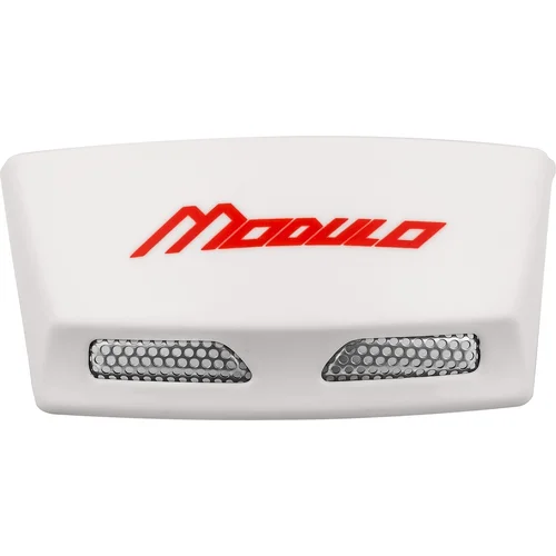 Zadný kryt ventilácie pre prilby Modulo 2.0 CASSIDA (biely lesklý, vrátane červeného loga)